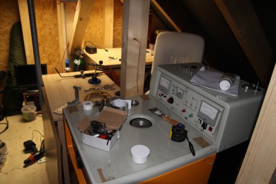 Nixie workshop in the attic